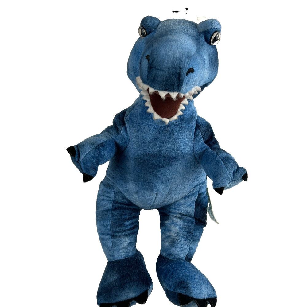 Build-A-Bear Workshop Blue Dinosaur T-Rex Plush 2016 Stuffed Animal 17 inch
